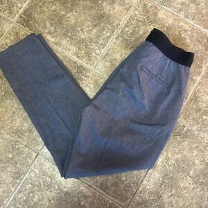ZARA navy patterned pants